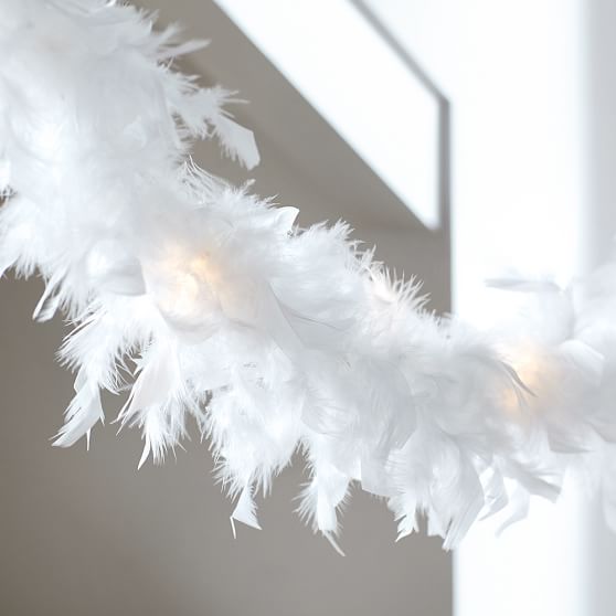 White Feather String Lights PBteen
