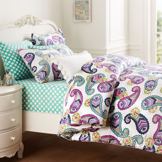Paisley Power Chamois Duvet Cover + Sham PBteen