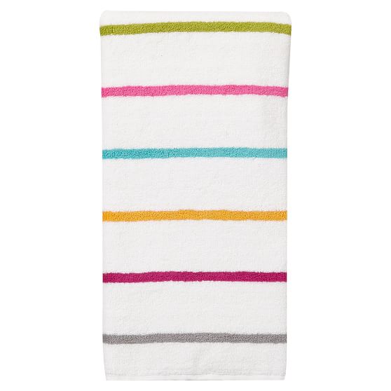 Rainbow Stripe Bath Towels PBteen