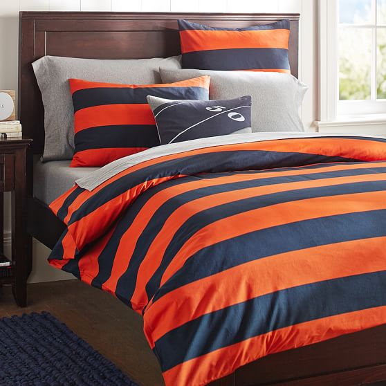 Rugby Stripe Bedding Twin