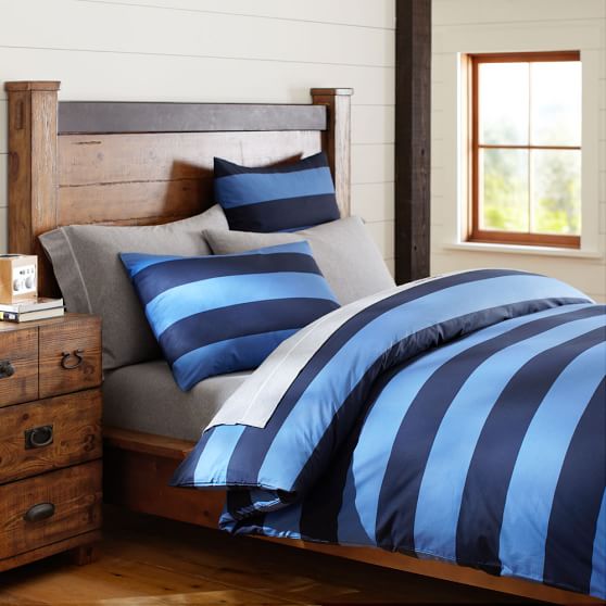 Blue Striped Duvet Cover The Duvets Rugby Stripe Duvet Cover Sham Navy Blue Pb