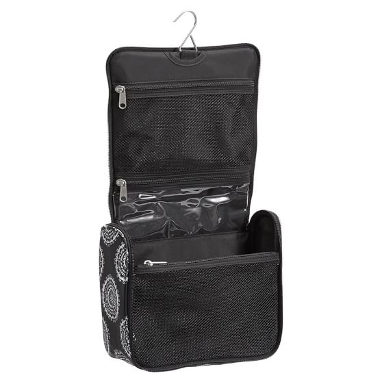 Ultimate Hanging Toiletry Bag, Medallion Black Florette PBteen