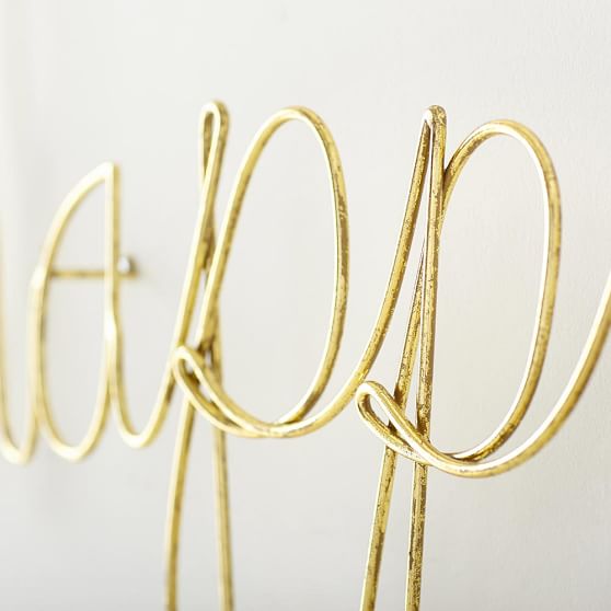 MayBaby Wire Happy Wall Décor PBteen
