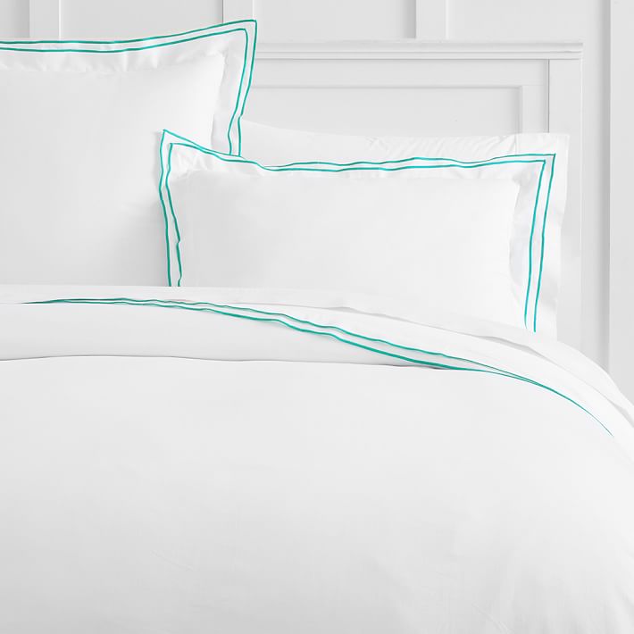 Twin Bright Pink Duvet Cover Pbteen Parker Embroidered Duvet Cover Twin Royal Navy