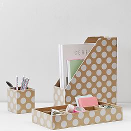 accessories desk kraft printed dot natural paper quicklook study cute scroll