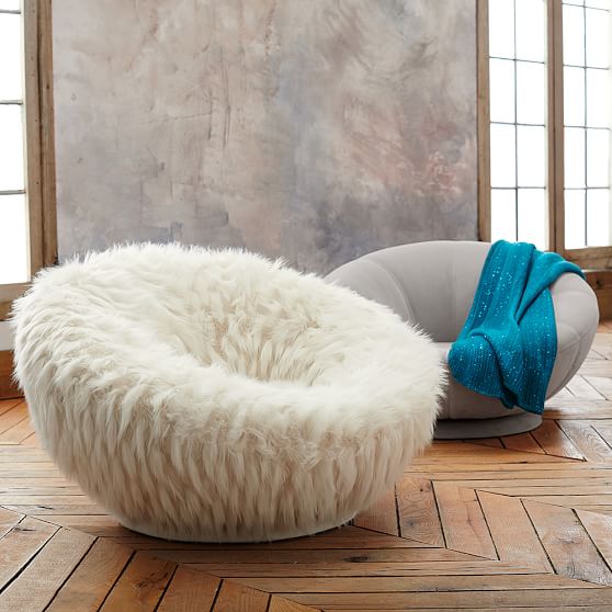 Velvet Groovy Swivel Chair PBteen