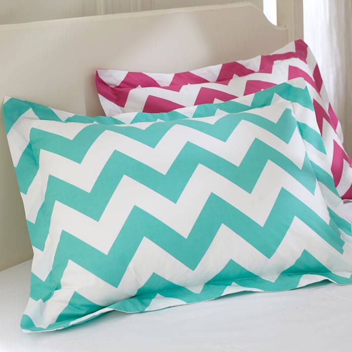 Chevron Duvet Cover Sham Pink Magenta Pbteen