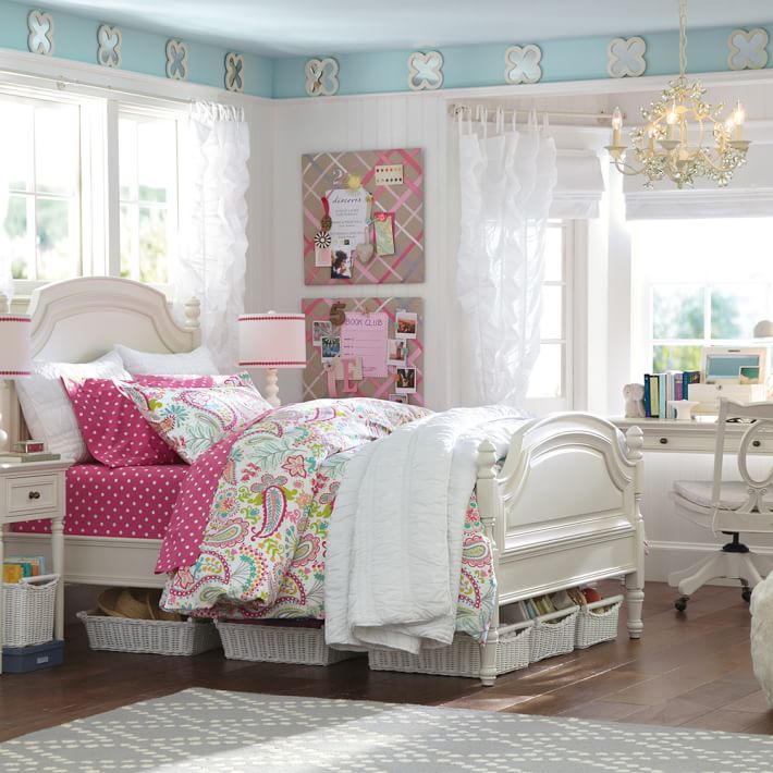 Swirly Paisley Duvet Cover Sham Pink Pbteen