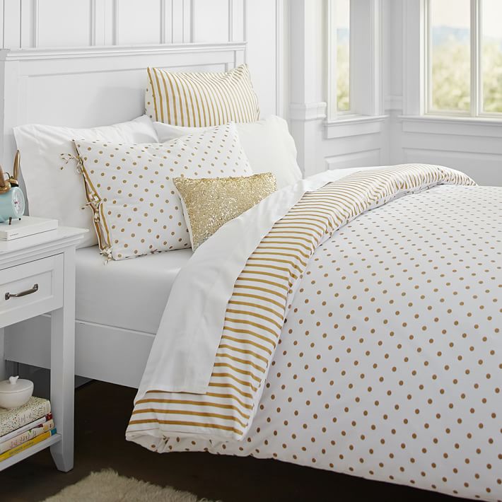 Polka Dot Quilt Cover The Emily Meritt Metallic Dottie Duvet Cover Sham Pb Desigual Polka Dot