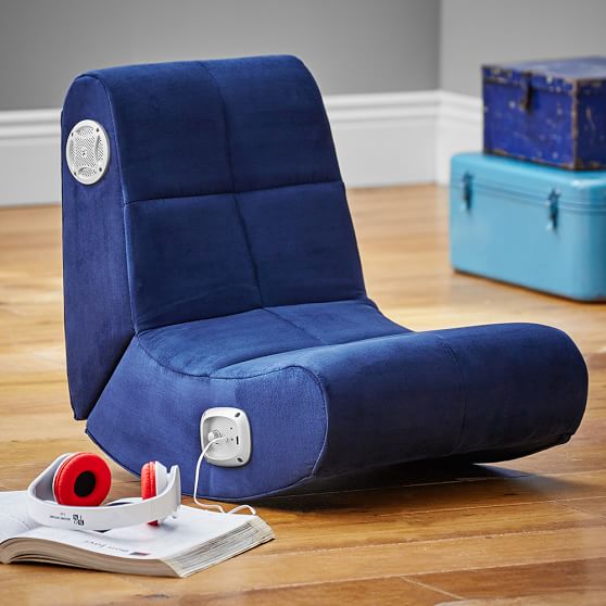 Suede Mini Rocker Speaker Chair | PBteen