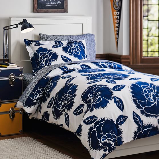 Navy Blue Floral Duvet Cover Sweetgalas Navy Floral Duvet Cover Sweetgalas