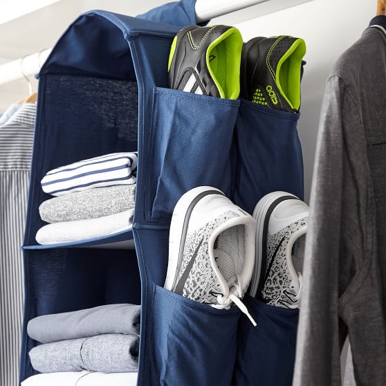 Hanging Closet Organizer W/ Shoe Pockets PBteen