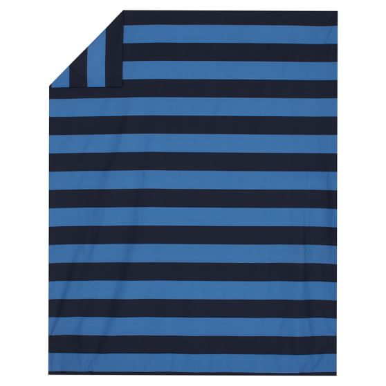 Rugby Stripe Duvet Cover + Sham | PBteen