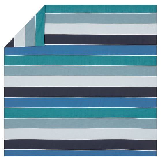 Kelly Slater Organic Tide Stripe Duvet Cover + Sham | PBteen