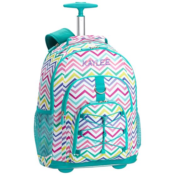 Gear-Up Multi Chevron Print Rolling Backpack | PBteen