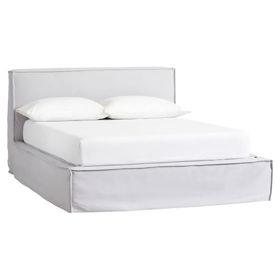 Reese Platform Bed Frame + Slipcover Set | PBteen